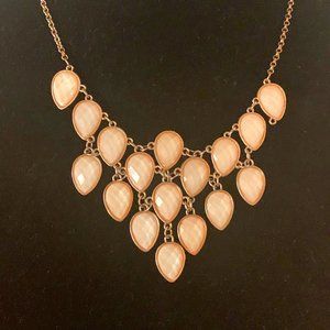 Champagne Blush Layered Pendants Necklace